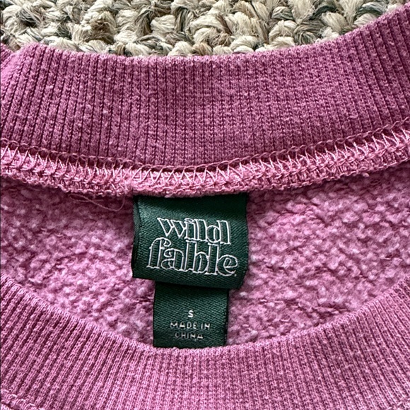 Wild Fable Knit Basketball Sweatshirt in Pink - Picture 2 of 3